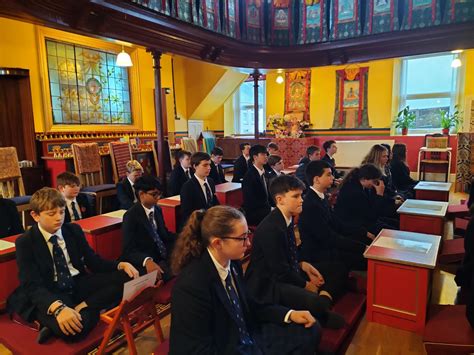 buddhist temple visit  year  pupils christ college brecon