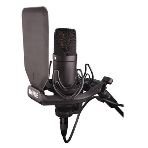rode nt kit studio condenser microphone shock mount  pop filter    gearmusic