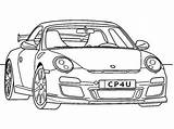 Porsche 911 Coloring Pages Car Gt3 Cars Colouring Subaru Printable Drawing Turbo Truck Sheets Race Kids Color Adult Getcolorings Carros sketch template