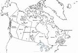Provinces Printable Canada Map Territories Worksheet Worksheets Coloring sketch template