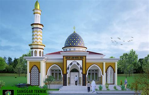 gambar masjid modern    meter teras  meter sanggar teknik