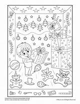 Hidden Christmas Printable Activity Kids Book Print Activities sketch template