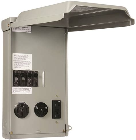 ge ge1lu532ss rv power outlet panels outdoor nema 3r 100 amp