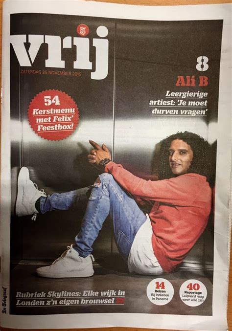 vrij magazine de telegraaf november  ali   andreas terlaak