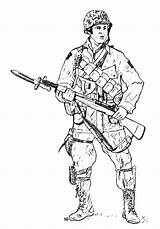 Coloring Army Bayonet Getdrawings Military Bulkcolor sketch template