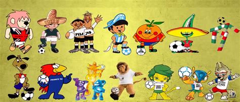 blog de geografia todas as mascotes da copa do mundo