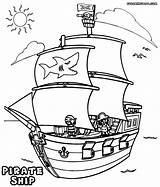 Pirate Ship Coloring Pages Shark Colorings sketch template