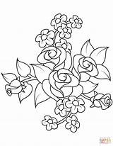 Roser Tegninger Rosas Colorare Flowers Supercoloring Ritagliare Buket Disegni Coloringbook Kategorier sketch template