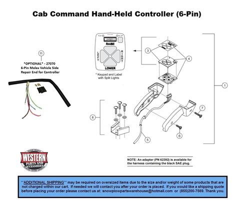 western plow controller  pin wiring diagram plow pro ultramount electrical components side