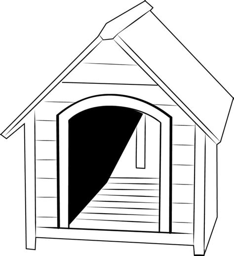 small dog house faerbung seite kostenlose druckbare malvorlagen fuer kinder