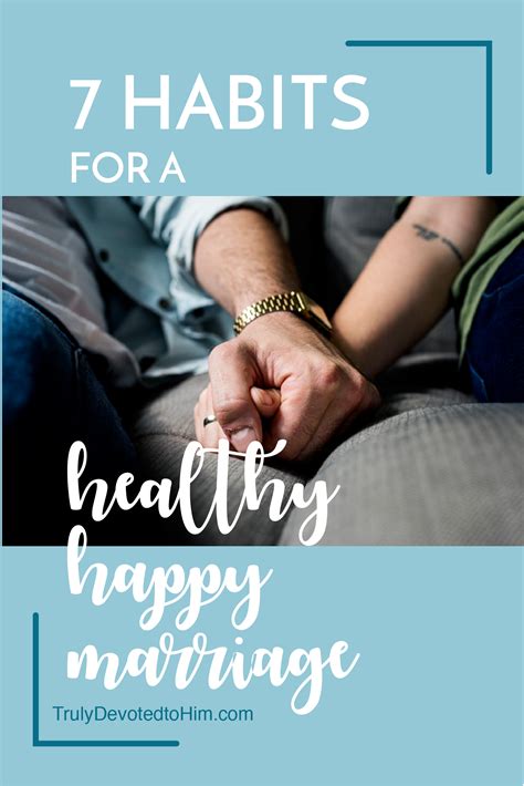 7 Good Habits Of A Healthy Happy Marriage Happy