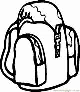 Coloring Backpack Pages Sheet Clipart Az Clipartbest Popular sketch template