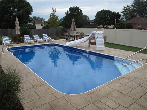 rectangle pool built in orland park by aqua pools