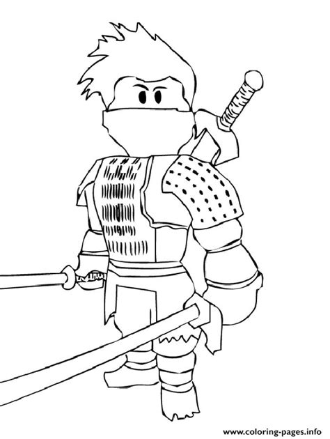 roblox coloring pages  print nij