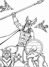 Coloring Pages Norse sketch template