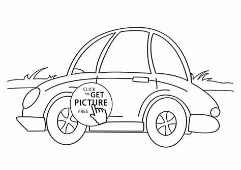 small car coloring page  kids transportation coloring pages