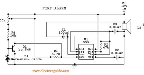 fire alarm circuit diagram  circuit