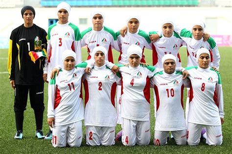eight players of iranian women s football team are