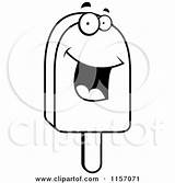 Popsicle Happy Clipart Coloring Cartoon Smiling Fudgesicle Vector Thoman Cory Outlined Clip Sugar Royalty 2021 sketch template