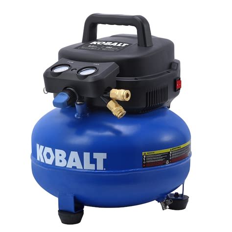 kobalt  gallons portable  psi pancake air compressor   air compressors department