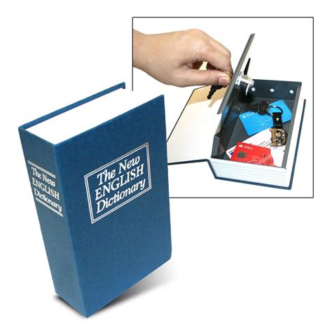 disguised dictionary book secret safe key lock hidden money cash box locker ebay