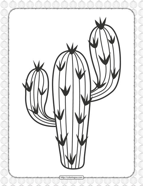 cactus printable template