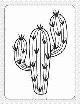 Cactus Coloring Printable Pdf Whatsapp Tweet Email sketch template