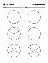 Fraction Fractions Circles sketch template