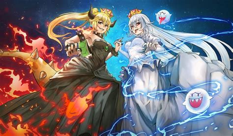 Anime Game Mario Character Bowsette Boosette Pixiv S