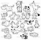 Coloring Farm Animals Animal Printable Pages sketch template