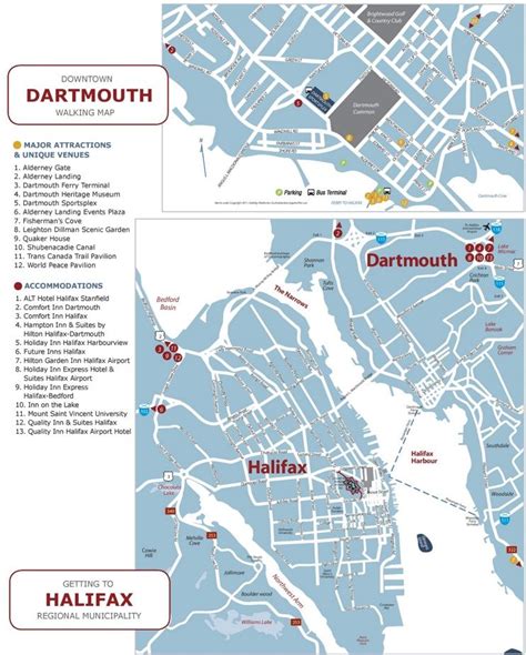 halifax  dartmouth tourist map tourist map tourist halifax