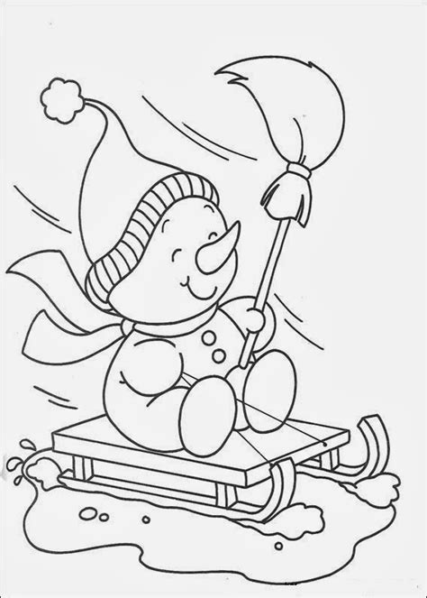 fun coloring pages christmas snowman coloring pages