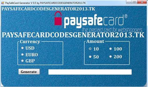 Paysafecard Code Generator Free Paysafecard Codes