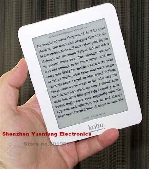 book reader  ink kobo mini   reader   infrared touch screen wifi gb ereader