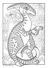 Coloring Dinosaur Pages Printable Large sketch template
