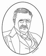 Roosevelt Theodore Presidents sketch template