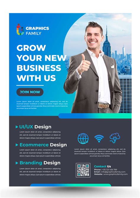 business flyer design template graphicsfamily