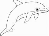 Dolphin Coloring Pages Dolphins Print Color Printable Kids Fish Animal Cut Draw Sea Books Outline Cute Animals Swim Drawings Clip sketch template