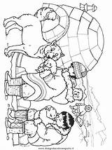 Igloo Eschimesi Inuit Esquimal Eskimo Malvorlage Esquimales Husky Misti Hiver Colorare Norte Polo Banquise Pôle Condividi Ausmalen Getdrawings Disegnidacoloraregratis sketch template