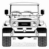 Carros Cruiser Fj Fj45 Fj40 Bandeirante Jeep Landcruiser Camionetas sketch template