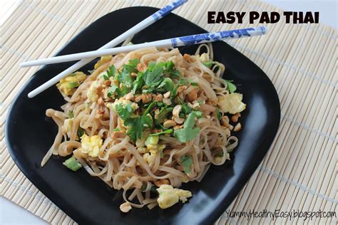 easy vegetable pad thai yummy healthy easy