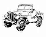 Jeep Malvorlage Willys Cj Wrangler Jeeps Experiencia única sketch template
