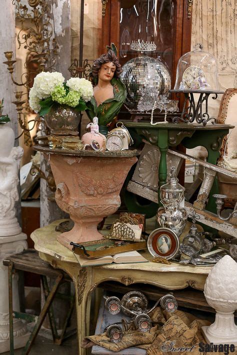 french market  antique booth displays vintage display french
