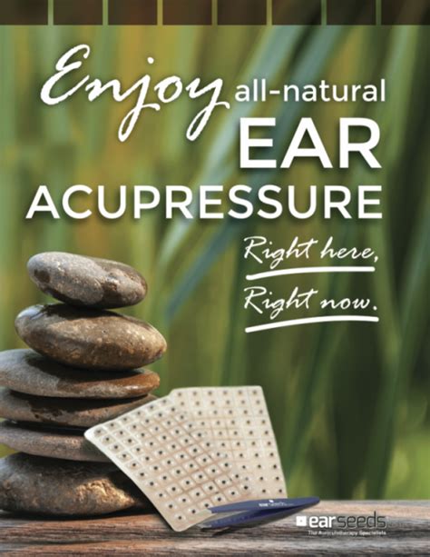 ear acupressure demo poster spa rocks image