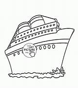 Ship Cruise Coloring Pages Ships Kids Drawing Printable Wuppsy Printables Templates Transportation Getdrawings Boys Disney Choose Board sketch template