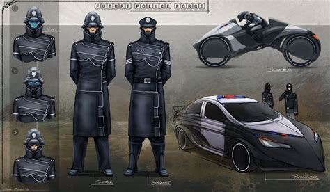 futuristic police force design ideas based on the british police force