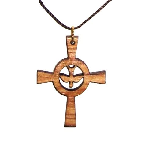 celtic cross  holy spirit pendant