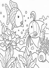 Regenbogenfisch Malvorlage Stimmen sketch template