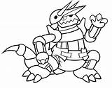 Aggron Mega Lineart Diapered sketch template