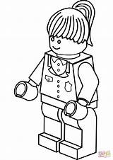 Coloring Lego Pages Woman Police Printable Drawing Colorings sketch template